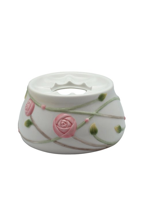 ROSE - TEA POT WARMER: Rose - Tea Pot Warmer - Material - Fine Porcelain - Size - 5 1/4