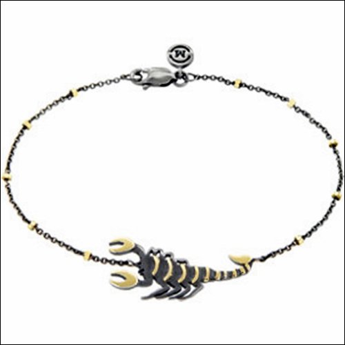Missoma Symbolic Animals Bracelet: Missoma Symbolic Animals Bracelet - 2.3: DWT - Gram Weight: 3.58 - Metal: Bracelet - Color: Yellow - Plating Type: Black Rhodium - Length: 07.50 Inch - Jewelry State: Complete With Stone - Quality: 18