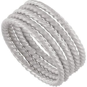 Set of 5 Stackable Rings: Set of 5 Stackable Rings - 2.4: DWT - Gram Weight: 3.73 - Metal: Sterling Silver - Finished State: P - Series Description: Set Of 5 Stackable Rings - :