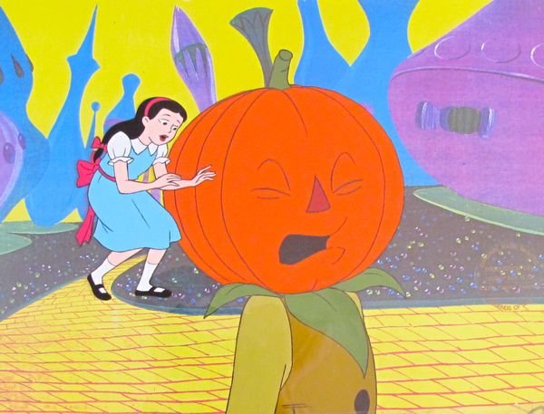 JOURNEY BACK TO WIZARD OF OZ 1960S ORIGINAL PRODUCTION: Genuine Original Production Cel Of Journey Back To Oz, The Official Animated Sequel To The 1939 Mgm Film, The Wizard Of Oz. It Is Loosely Based On L. Frank Baum's Second Oz Novel, The Marvelous Land O
