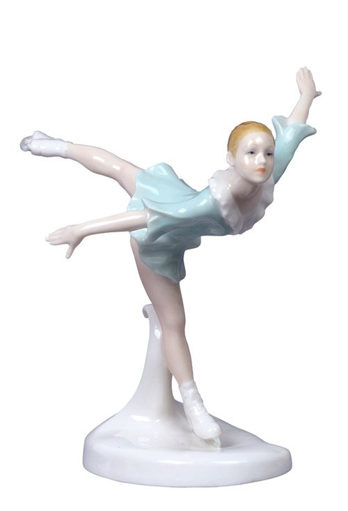 ICE DANCER - ATTITUDE: Ice Dancer - Attitude - Material - Fine Porcelain - Size - 6 1/4