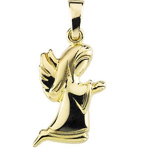 PRAYING ANGEL PENDANT: Praying Angel Pendant - 0.5787 DWT - Gram Weight: 0.9 - Metal: 14k Yellow