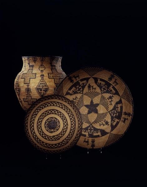 UNKNOWN - APACHE BASKETRY: Unknown - Apache Basketry - 22 X 28 In. - Gallery Stretched The Piece Of Art Is Ready To Hang Or Lean Against A Wall, Or Display On An Easel. - A Giclée Print Is The Highest Quality Print Available T