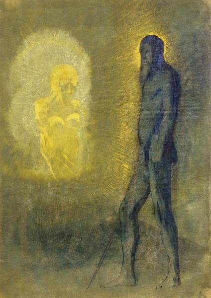ODILON REDON - L'APPARITION: Odilon Redon - L'apparition - 31 1/8 X 44 In. - Gallery Stretched The Piece Of Art Is Ready To Hang Or Lean Against A Wall, Or Display On An Easel. - A Giclée Print Is The Highest Quality Print Avail