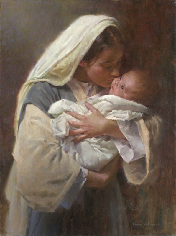 KISSING THE FACE OF GOD - MORGAN WEISTLING: Kissing The Face Of God - Morgan Weistling - Open Edition Canvas Image Size: 11"w X 14"h. - “This painting was inspired by the phrase ‘kissing the face of God,’ which I heard in a song many year