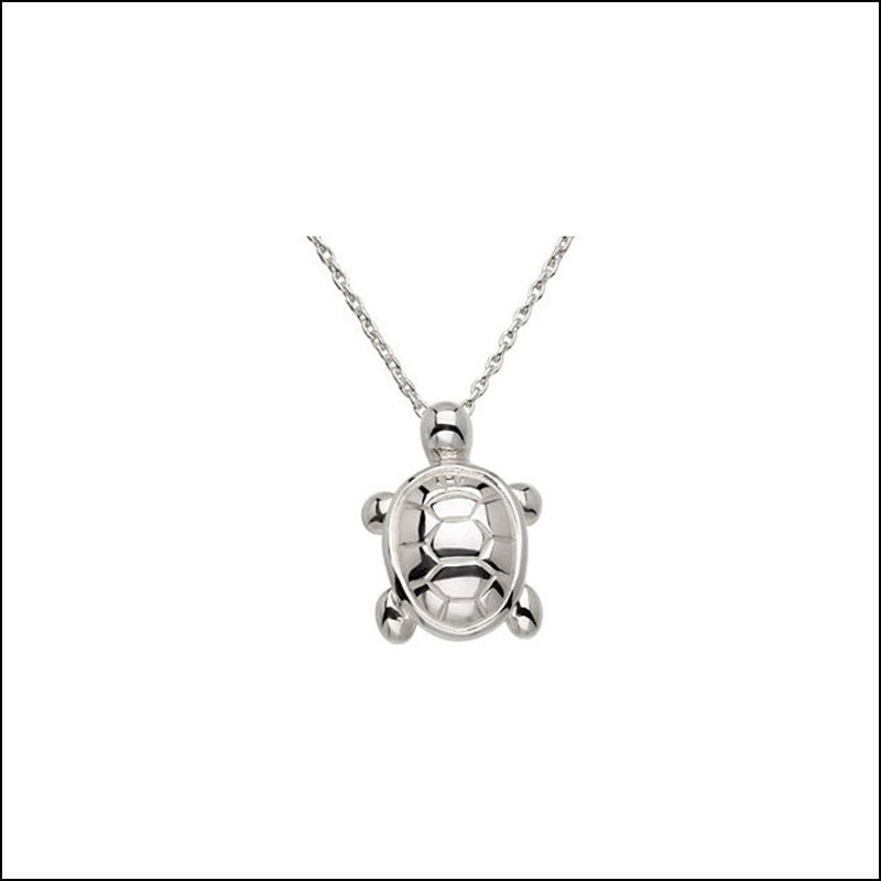 TURTLE PENDANT: TURTLE PENDANT - Ster / 19.43X14.52 Mm / P / Turtle Pendant - Weight: 1.2217DWT - GramWeight: 1.9