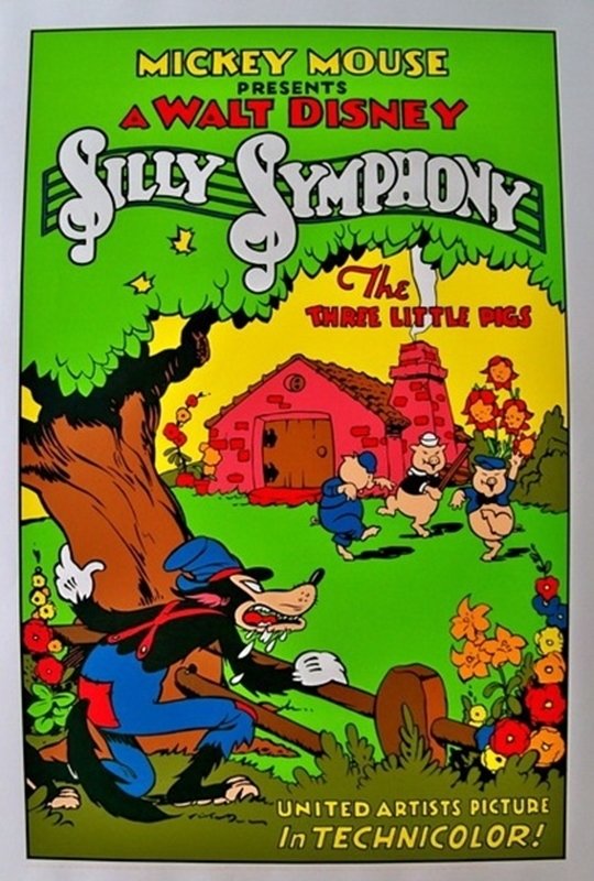 Walt Disney SILLY SYMPHONY THE THREE LITTLE PIGS