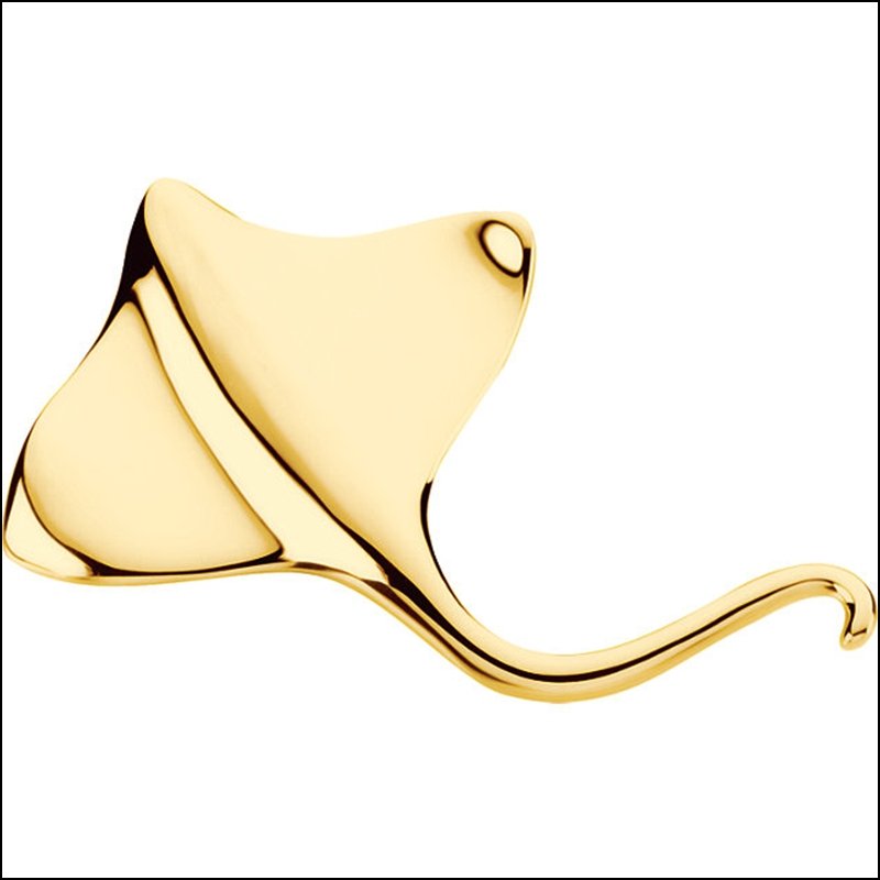 STINGRAY BROOCH / PENDANT: STINGRAY BROOCH / PENDANT - Ster / Brooch/Pendant / P / Stingray Brooch/Pendant - Weight: 6.53DWT - GramWeight: 10.16