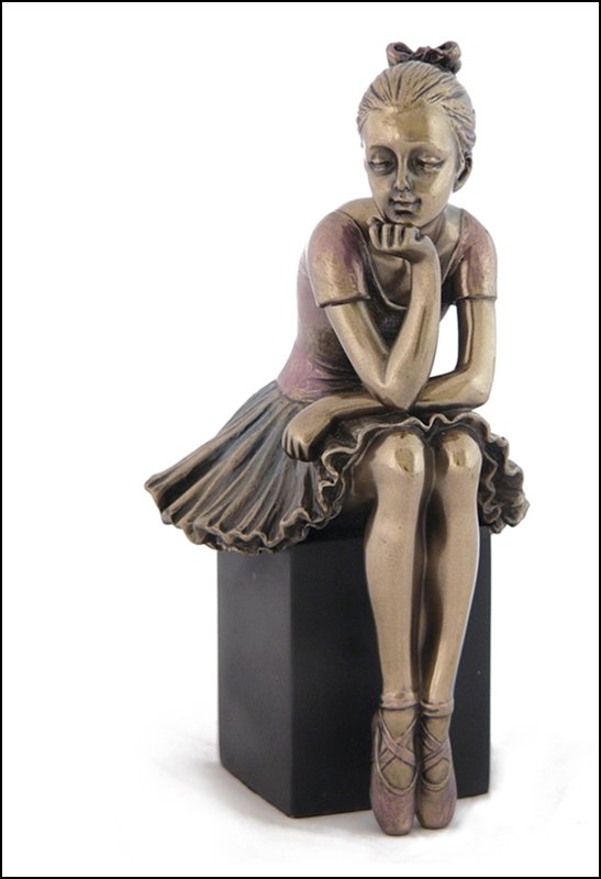 BALLERINA - BRONZE: Ballerina-watch&learn - Material - Cold Cast Bronze - Size - 6 1/4