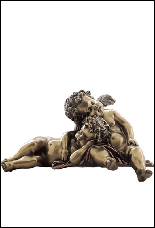 SLEEPING CHERUBS - BRONZE: Sleeping Cherubs - Material - Cold Cast Bronze - Size - 6 1/2