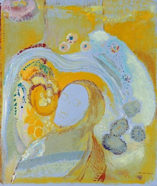 ODILON REDON - THE BUDDHA: Odilon Redon - The Buddha - 34 7/8 X 44 In. - This Giclée Print Is Gallery Stretched And Ready To Hang Or Lean Against A Wall, Or Display On An Easel. - A Giclée Print Is The Highest Quality Print A