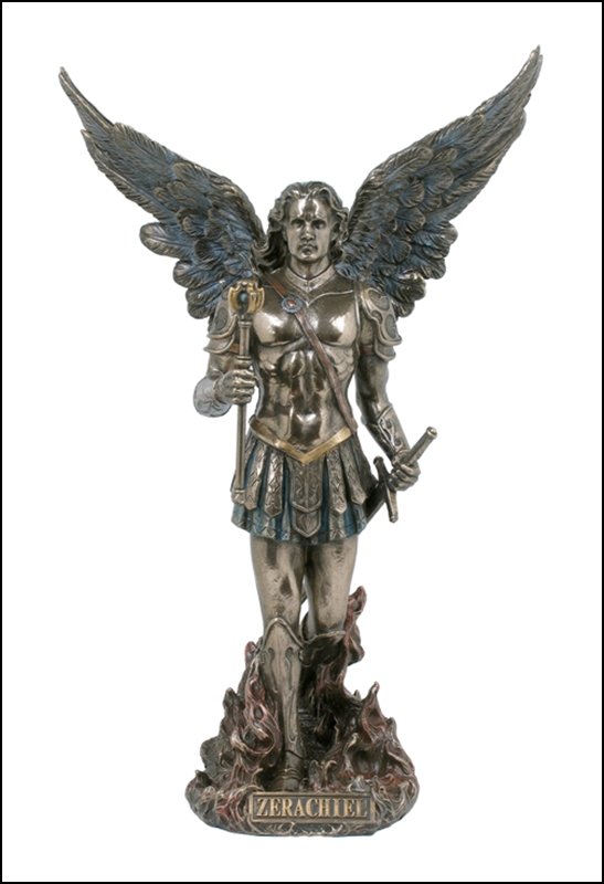 ARCHANGEL - BRONZE: Archangel - Zerachiel - Material - Cold Cast Bronze - Size - 13 5/8