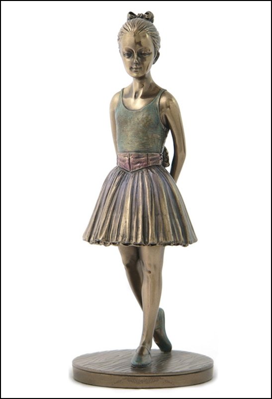 BALLERINA - BRONZE: Ballerina-reviewingtheclass - Material - Cold Cast Bronze - Size - 8 1/4