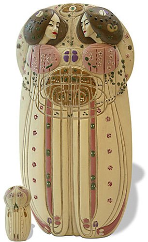 THE WASSAIL (1900) BY MACKINTOSH: The Wassail (1900) By Mackintosh - Size: 7.5 In. X 4 In. X 2 In. Item Type: Statue Material: Resin With Hand-painted Color Details Weight (lbs): 1.4 Lbs - - Charles Rennie Mackintosh Is A Scottish Art