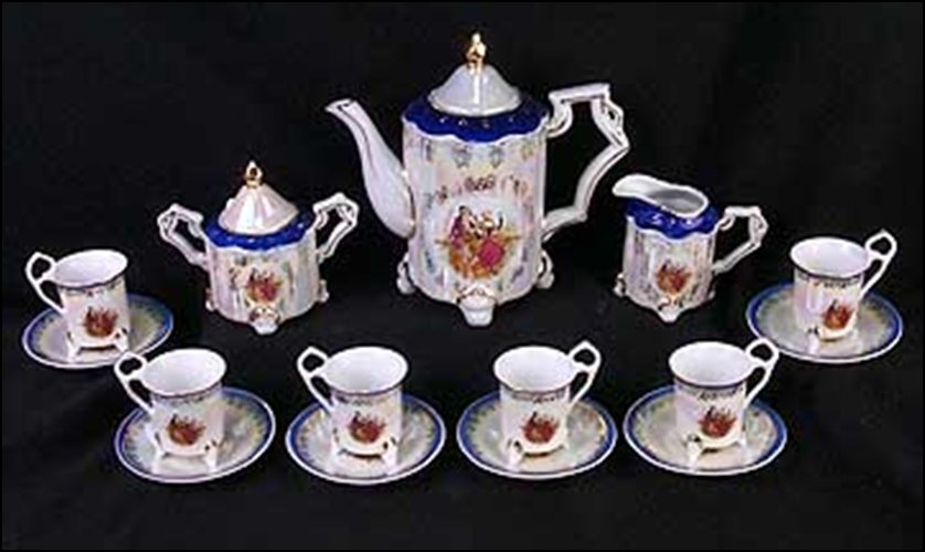 IRIDESCENT ROMANCE TEA SET (15 PCS) - DIMENSIONS:: IRIDESCENT ROMANCE TEA SET (15 PCS) - DIMENSIONS: 8.50H .00W .00D
