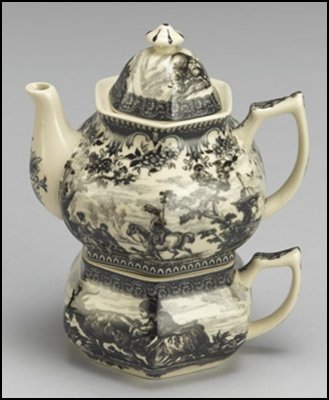 TEA SET FOR ONE 6 3/4 IN BLACK - DIMENSIONS: 7.00H: TEA SET FOR ONE 6 3/4 IN BLACK - DIMENSIONS: 7.00H 5.50W 4.50D