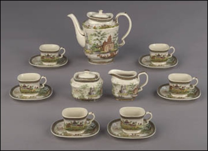 15PC TEA SET - DIMENSIONS: 7.00H 4.75W 4.00D: 15PC TEA SET - DIMENSIONS: 7.00H 4.75W 4.00D