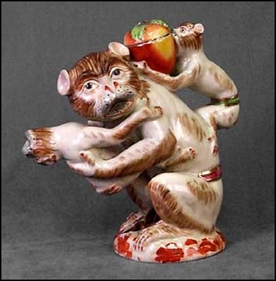 MONKEY MAJOLICA TEAPOT (PC): MONKEY MAJOLICA TEAPOT (PC)