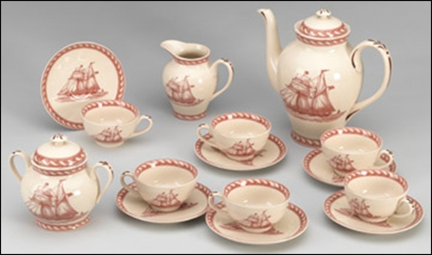 TEA SET - DIMENSIONS: 9.25H 5.75W 10.00D: TEA SET - DIMENSIONS: 9.25H 5.75W 10.00D
