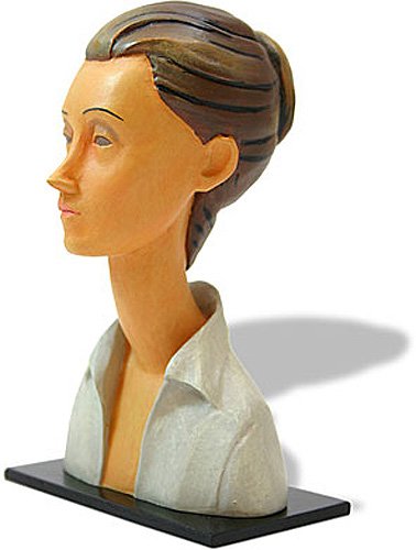 LUNIA CZECHOWSKA (1919) BY MODIGLIANI: Lunia Czechowska (1919) By Modigliani - Size: 4 In. X 2.5 In. X 2 In. Item Type: Statue Material: Resin With Hand-painted Color Details Weight (lbs): 0.4 Lbs - - The Elongated Neck Catches The Eye In 