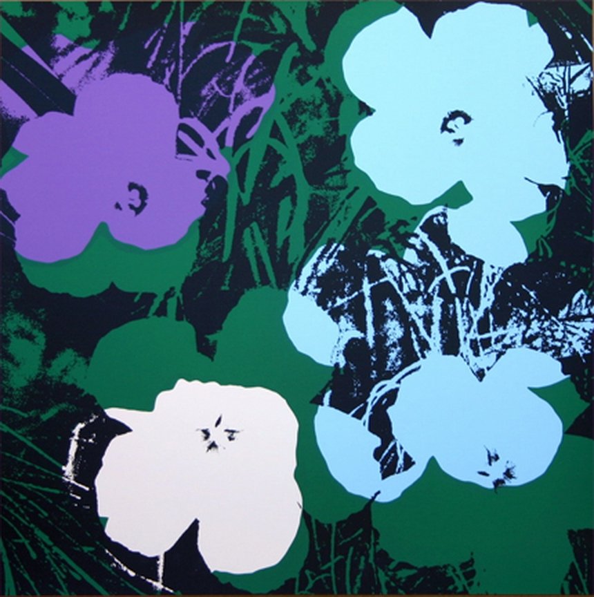 ANDY WARHOL FLOWERS SUNDAY B. MORNING: Flowers - Serigraph - By Andy Warhol Sunday B Morning. This Is A Sunday B. Mornings Editions Serigraph That Is Stamped On The Verso In Blue Ink “Published By Sunday B Morning” – “Fill In Your 