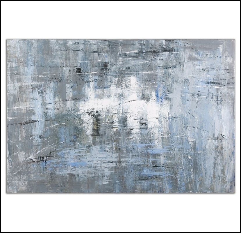 LIGHT REFLECTION MODERN ART: Light Reflection Modern Art - Material: CANVAS - Overall Depth: 2 Inches - Overall Width: 48 Inches - Overall Height: 72 Inches - Weight: 13 Lbs. - Description: This Hand Painted Artwork On Canvas Is 