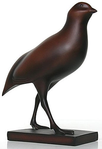 PARTRIDGE GRANDE BY POMPON: Partridge Grande By Pompon - Size: 7 1/2 In. X 6 In. X 2 1/2 In. Item Type: Statue Material: Bonded Bronze Weight (lbs): 1.8 Lbs - - Francois Pompon (1855-1933), French Sculptor, Student Of Rodin And