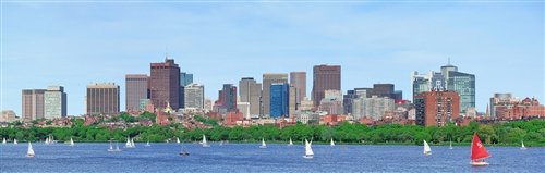 DAVID DENG __CHARLES RIVER BOSTON MASSACHUSETTS: Charles River Boston Massachusetts - David Deng Is A Professional Photographer. Giclee On Canvas