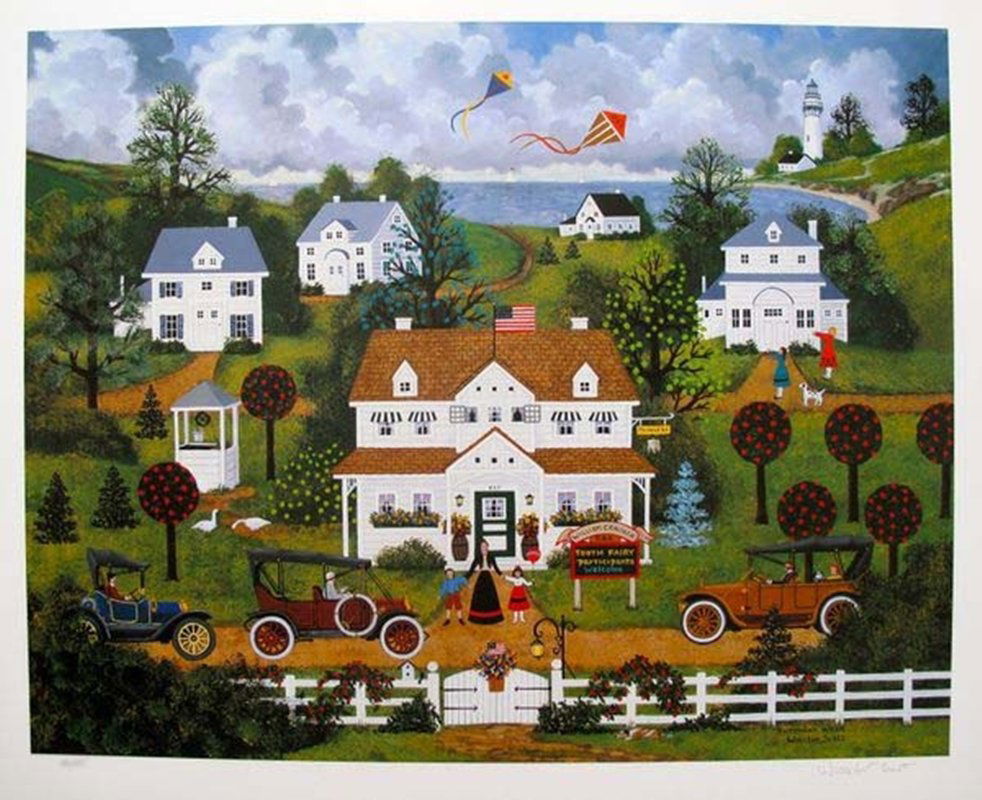 JANE WOOSTER SCOTT REMEMBER WHEN HAND SIGNED LIMITED: This Is A Jane Wooster Scott Limited Edition Hand Signed Lithograph Titled "remember When". This Is Pencil Hand Signed By Jane Wooster Scott. This Piece Is Numbered From An Edition Of 495. Image Size: