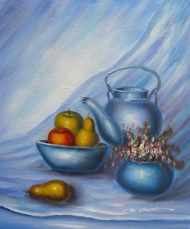 STILL LIFE SIGNED ORIGINAL OIL PAINTING ON CANVAS: You Will Be Bidding On A Hand Signed Original Painting By Rick Stoli Titled "still Life". Beautiful Original Oil Painting On Canvas. Canvas Image Measures: 9" X 10.5". Comes Unframed, Unstretched. Han