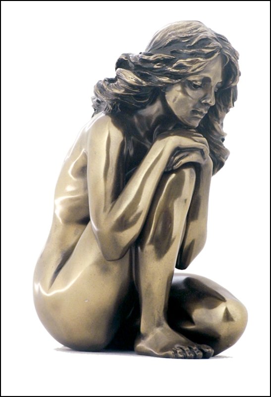 NUDE FEMALE - BRONZE: Nude Female - Material - Cold Cast Bronze - Size - 5 1/8