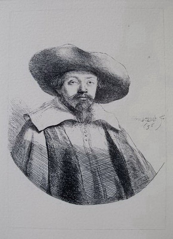 REMBRANDT SAMUEL MENASSEH BEN ISRAEL ETCHING: This Is A Beautiful Etching, After Rembrandt, By Master Engraver Amand Durand. Titled "samuel Menasseh Ben Israel" . Signed In The Plate. Measurements: Image Size Is 6.5" X 5" On 15" X 11.5" Somerset 