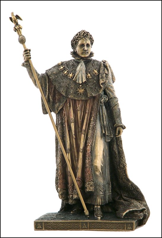 THE CORONATION OF NAPOLEON - BRONZE: The Coronation Of Napoleon - Material - Cold Cast Bronze - Size - 12