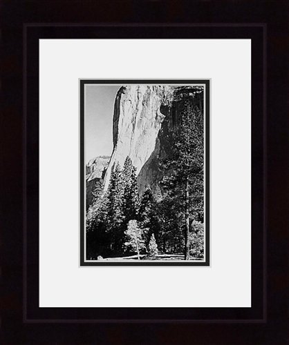 ANSEL ADAMS __EL CAPITAN: El Capitan - El Capitan By Ansel Adams. This Photo By Adams Comes Framed With Two Decorative Mats And A Black Wood Frame. Framed Size Is 12x14.