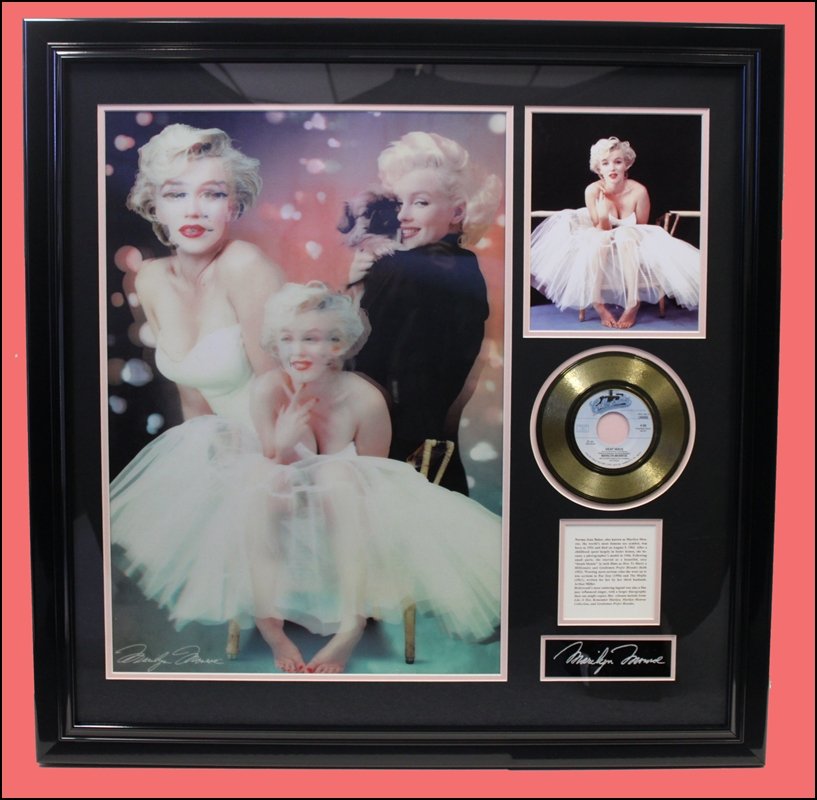 Marilyn Monroe Hologram: Art Giclee Prints - Each Collage Will Vary As They Are One-Of-A-Kind - Framed & Matted . Dimensions: 20x23