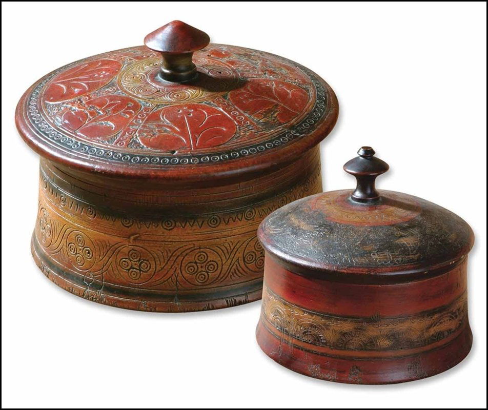 SHERPA DECORATIVE BOXES, SET/2: Sherpa Decorative Boxes, Set/2 - Material: Resin - Overall Depth: 8.75 Inches - Overall Width: 8.75 Inches - Overall Height: 8 Inches - Weight: 9 Lbs. - Description: These Decorative Boxes Are Finishe