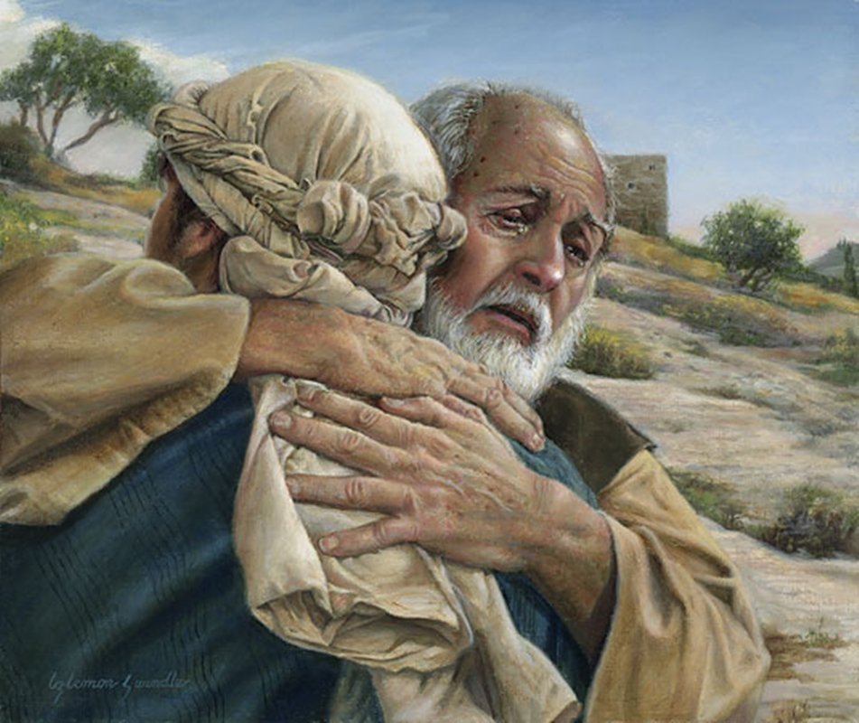 THE PRODIGAL SON - LIZ LEMON SWINDLE: The Prodigal Son - Liz Lemon Swindle - Hand Signed - Limited Edition Canvas - Image Size: 12"w X 10"h. Edition Size:350 - The artistic power of Liz Lemon Swindle’s emotionally charged image rests in