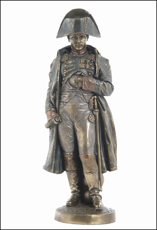 NAPOLEON IN STANDING PORTRAIT POSE - BRONZE: Napoleon In Standing Portrait Pose - Material - Cold Cast Bronze - Size - 10 3/4