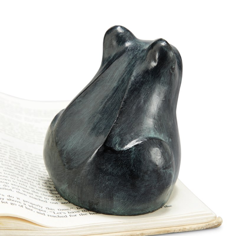 FROG PAPERWEIGHT: Frog Paperweight - Weight: 1.2 Lbs - Size: 3.5"H 3.5"W 3"D - Material: RESIN