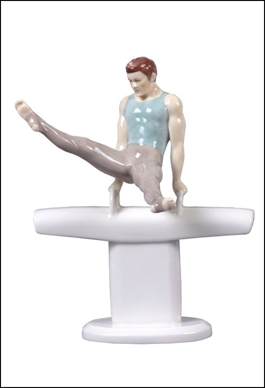 POMMEL HORSE SCISSORS: Pommel Horse-scissors - Material - Fine Porcelain - Size - (h) 8 1/2