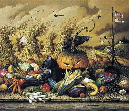 Charles Wysocki - MONTY MINDING THE STORE W/COMP: MONTY MINDING THE STORE W/COMP ARTIST PROOF - Monty Minding The Store W/comp Artist Proof By Charles Wysocki Limited Edition Canvas