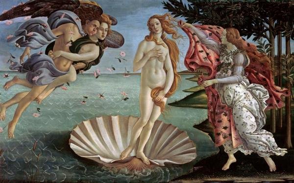 SANDRO BOTTICELLI - THE BIRTH OF VENUS: Sandro Botticelli - The Birth Of Venus - 40 X 25 In. - This Giclée Print Is Gallery Stretched And Ready To Hang Or Lean Against A Wall, Or Display On An Easel. - A Giclée Print Is The Highest Qualit