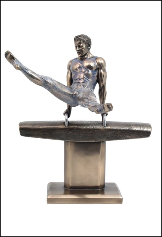 POMMEL HORSE - COLD CAST BRONZE: Pommel Horse - Flare - Material - Cold Cast Bronze - Size - 9 3/4