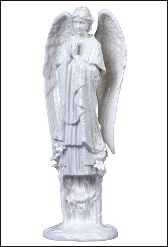 NATIVITY ANGEL(WHITE): Nativity-angel(white) - Material - Fine Porcelain - Size - (h) 11 1/4