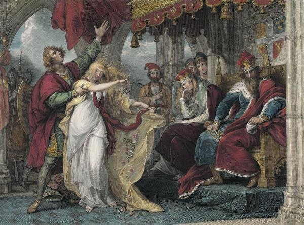 BENJAMIN WEST - HAMLET, ACT IV SCENE V: Benjamin West - Hamlet, Act Iv Scene V - 48 X 36 In. - This Giclée Print Is Gallery Stretched And Ready To Hang Or Lean Against A Wall, Or Display On An Easel. - A Giclée Print Is The Highest Qualit