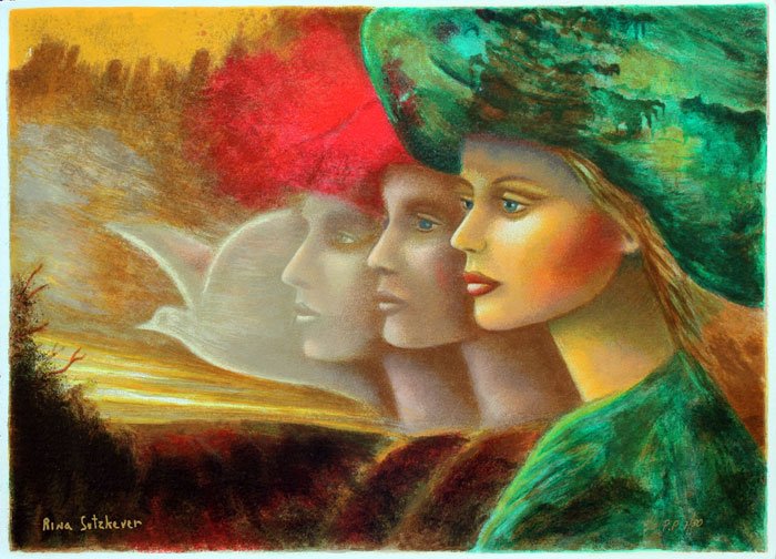 RINA SUTZKEVER - DREAMS OF PEACE: Artist: Rina Sutzkever. Title: Dreams of Peace. Medium: . Image Size: 13.5" x 18.5". Paper Size: 14" x 19". Limited Edition Size: AP50. __________Artist Biography: On one of his visits to Israel, Mark