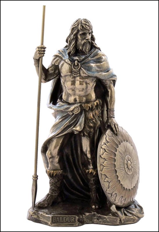 NORSE GOD - COLD CAST BRONZE: Norse God - Baldur - Material - Cold Cast Bronze - Size - 8 3/4