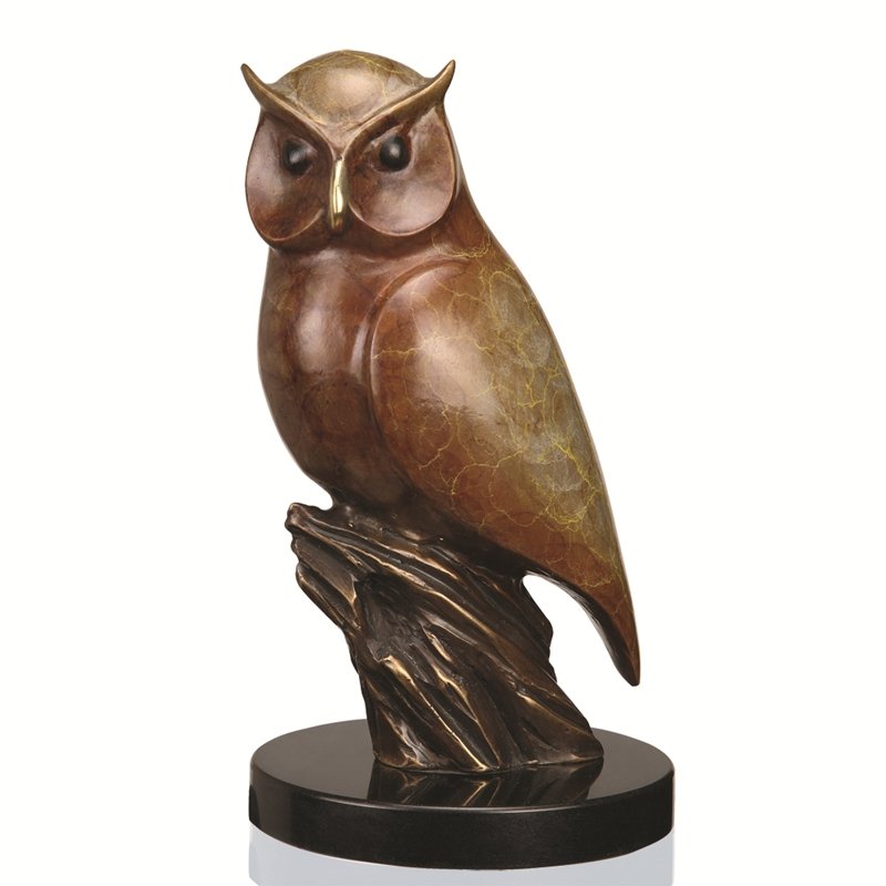 NIGHTFLYER OWL: Nightflyer Owl - Weight: 5.00 Lbs - Size: 8.5"H 5"W 5"D - Material: BRASS