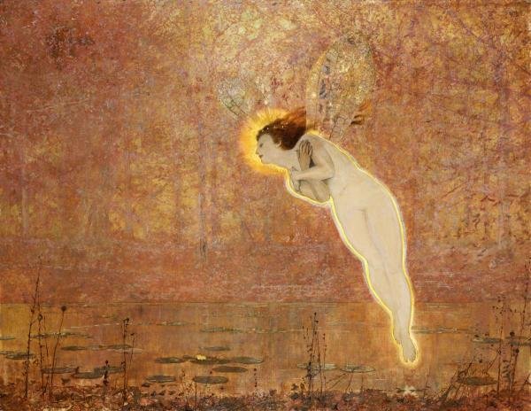 JOHN ATKINSON GRIMSHAW - IRIS: John Atkinson Grimshaw - Iris - 40 X 31 In. - This Giclée Print Is Gallery Stretched And Ready To Hang Or Lean Against A Wall, Or Display On An Easel. - A Giclée Print Is The Highest Quality Print A