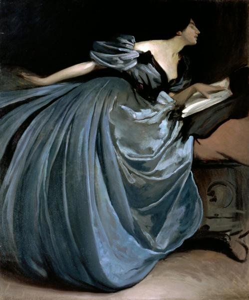 JOHN WHITE ALEXANDER - ALETHEA, 1895: John White Alexander - Alethea, 1895 - 25 X 30 In. - This Giclée Print Is Gallery Stretched And Ready To Hang Or Lean Against A Wall, Or Display On An Easel. - A Giclée Print Is The Highest Quality